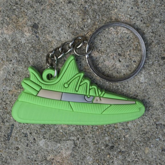YZY 350 Boost V2 Green Glow Sneaker Keychain - Picture 1 of 1